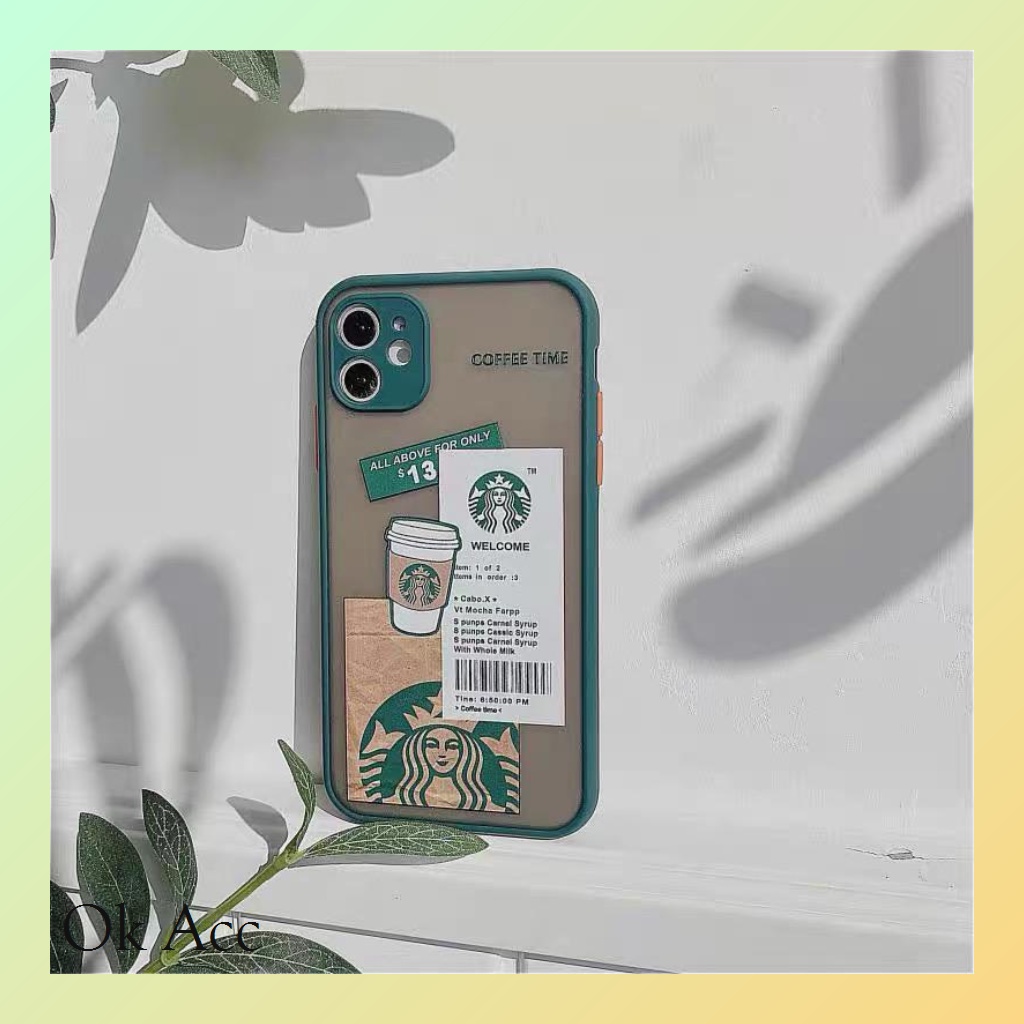 Softcase Hijau Starbucks Iphone 6,7/8,6+/6s+,7+/8+,X Xs Max 11 Pro Max 12 Pro Max 13 Pro Max