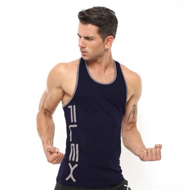 FSS-018DA Singlet sport fitness bodyfit FLEX dongker abu