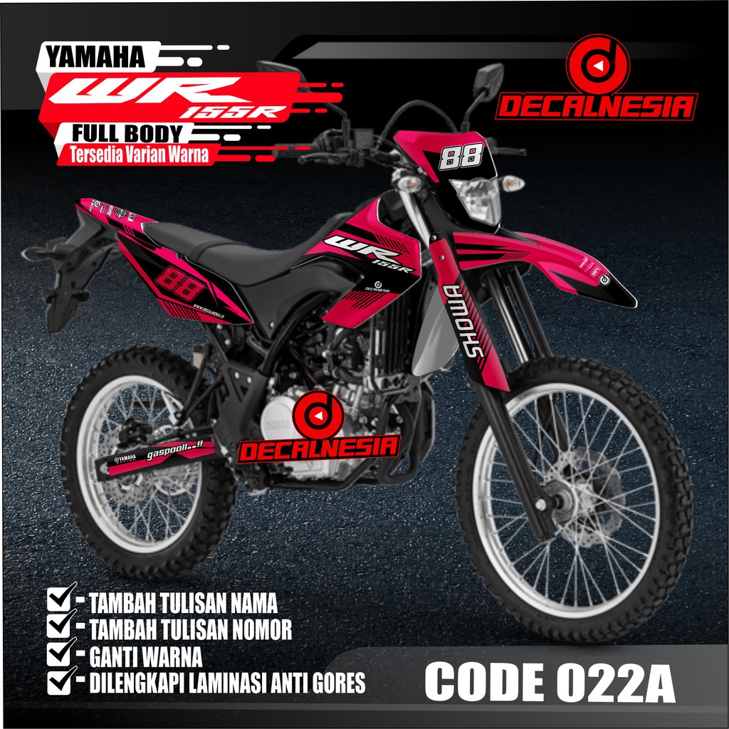 Decal WR 155 Full Body Stiker Motor WR 155 Aksesoris Modifikasi Variasi