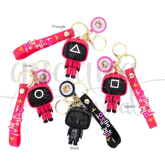 Gantungan Kunci Motif Korean Games Ganci lucu Keychain Unik GH 302338