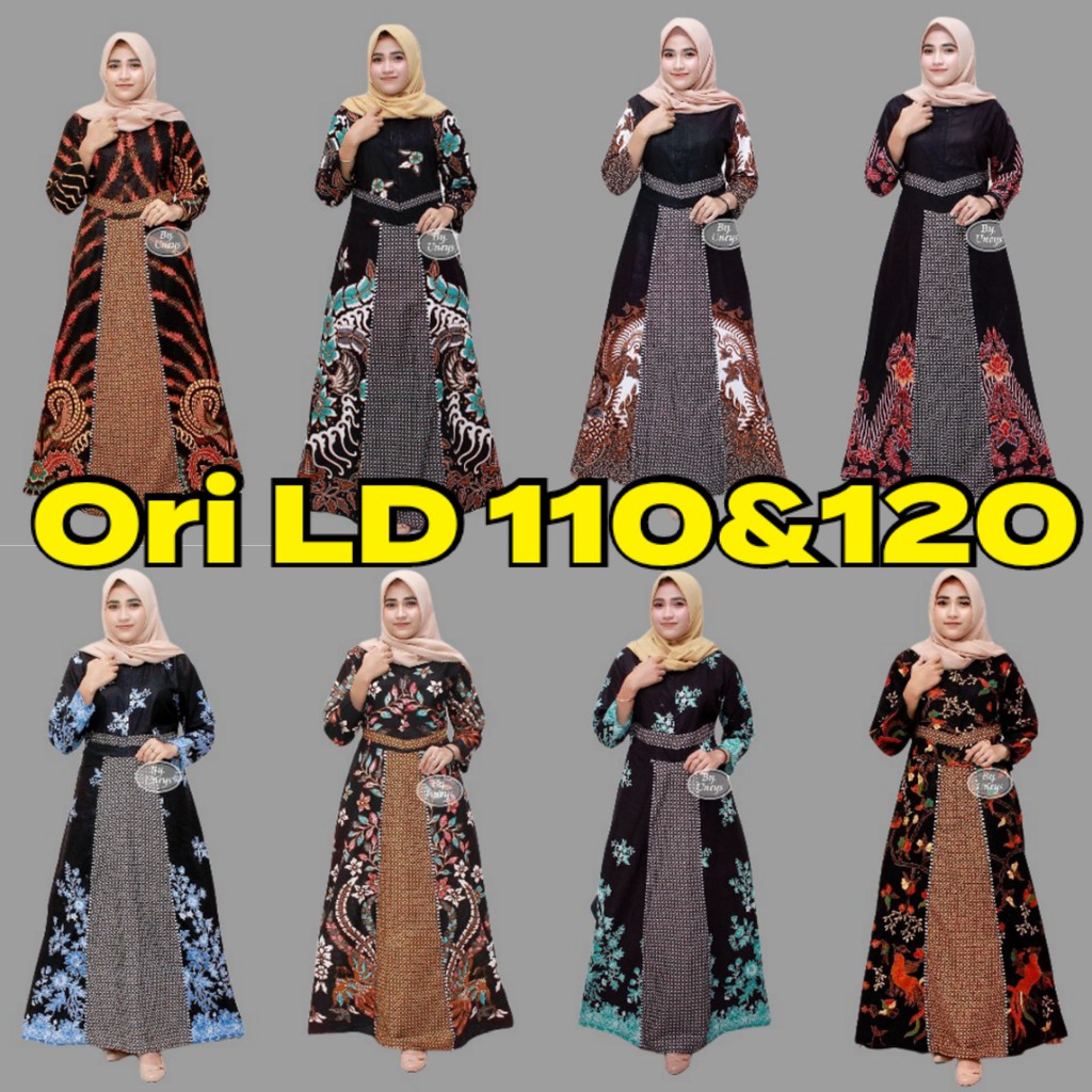 GAMIS JUMBO LD 120 GAMIS KATUNGAMIS LD120 GAMIS BATIK COUPLE MODEL GAMIS BATIK KOMBINASI
