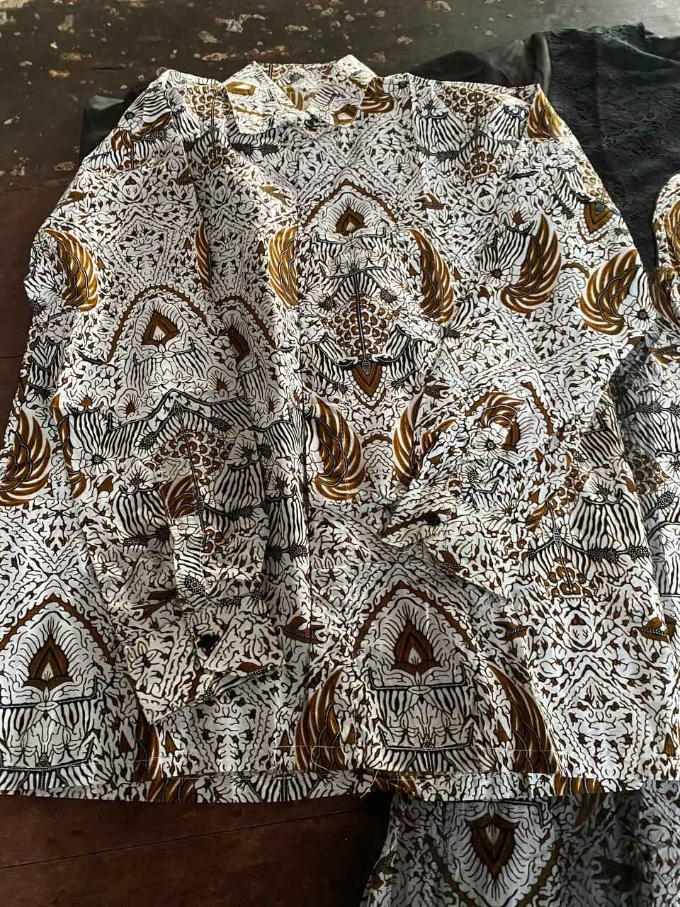 Maura Couple - Sania Ruffle Batik Couple Ndoro Jowi Dnt Garansi Termurah Shopee-couple Gamis Batik