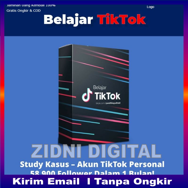 ecourse belajar tiktok ZIDNIDIGITALOFFICIAL