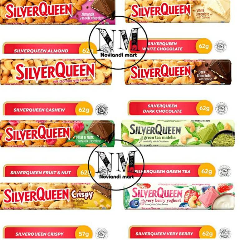 

[KODE 0ZW7E] Silverqueen Mete 58gr/58gram /Silverqueen 58/ 65/62/62gram