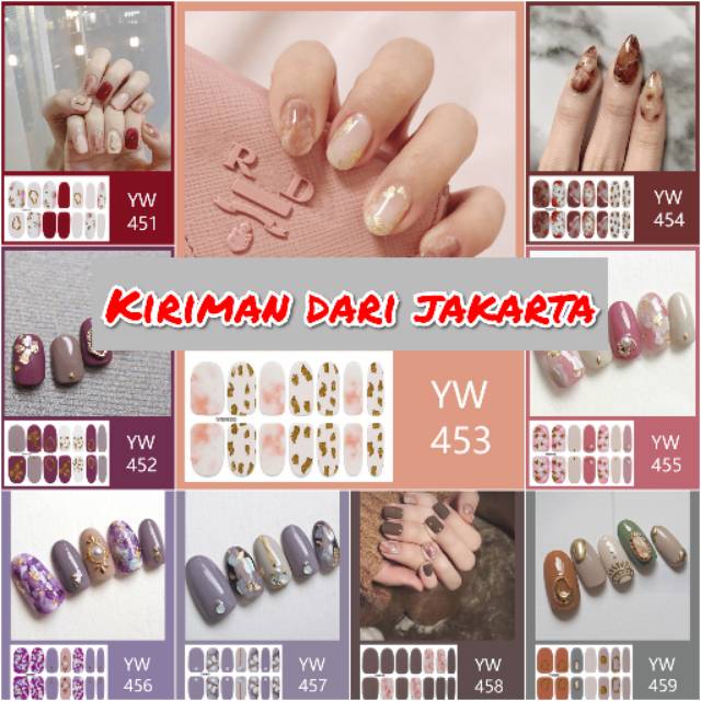 Stiker kuku nail sticker kuku (450-469)