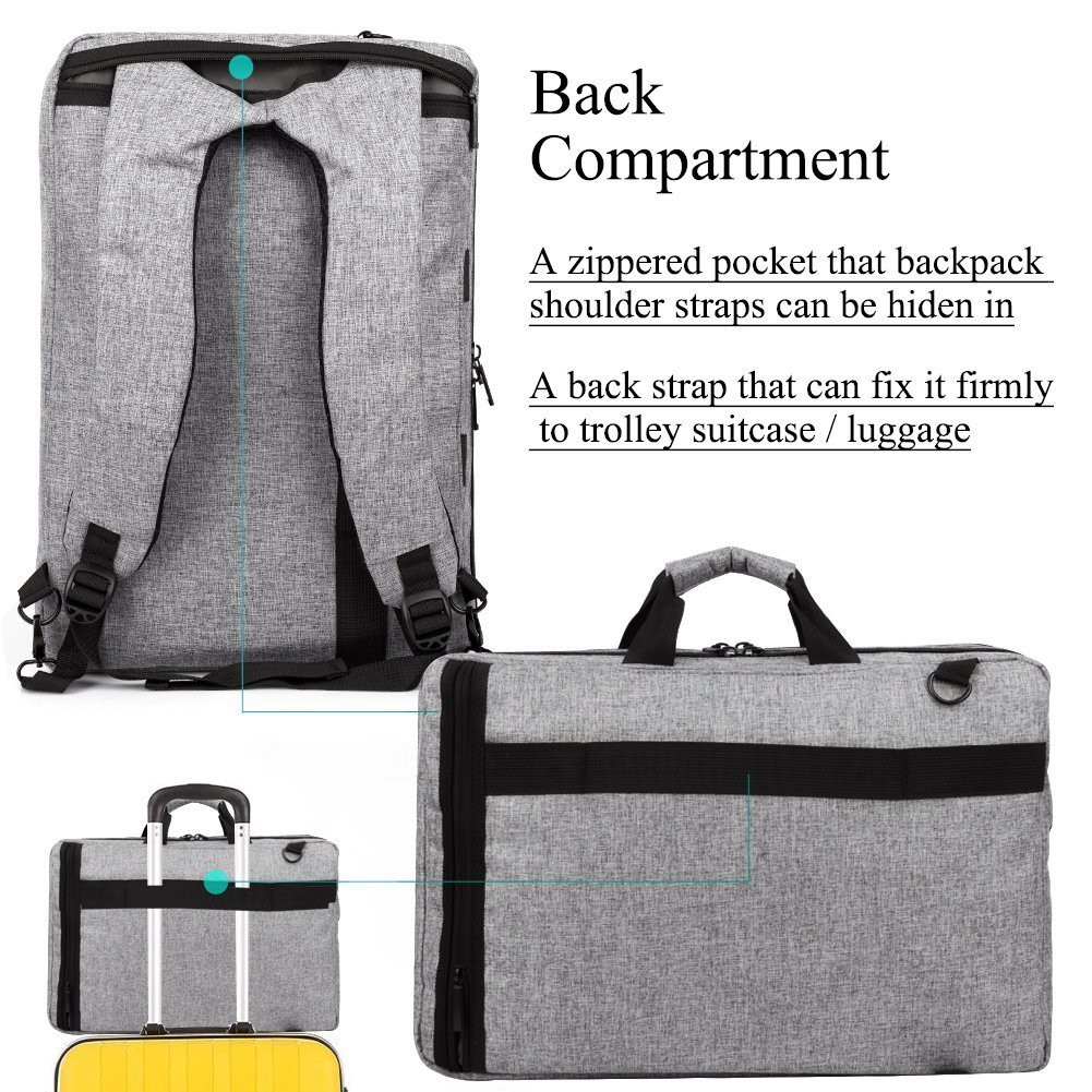 Original Digital Bodyguard DTBG Business Travel Backpack Bag D9016W 17.3 Inch Grey