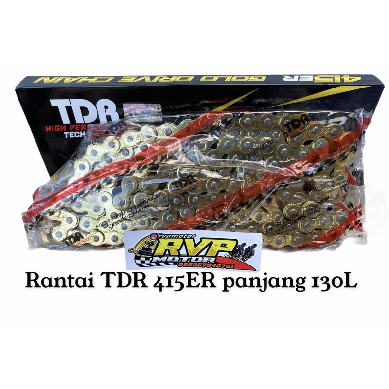 Rantai Rante Gold by TDR size 415 ER panjang 130