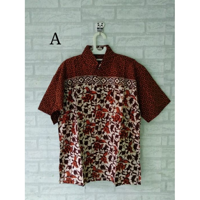 Kemeja batik /seragam batik jumbo M,L,XL,XXL,4L,5L