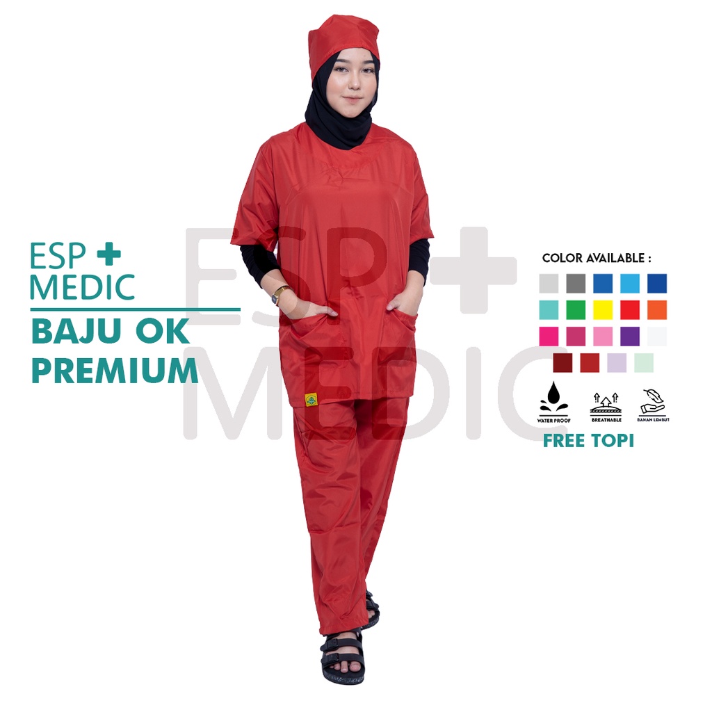 ESP MEDIC - APD BAJU OK/ SERAGAM PETUGAS MEDIS / BAJU JAGA / SERAGAM MEDIS WATER REPELLENT