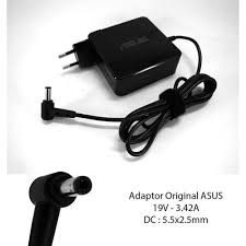 Adaptor/Charger laptop Asus 19V - 3,42A Colok langsung Original