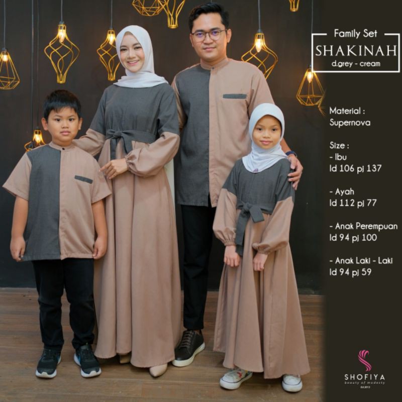Shakinah Family Set Original By Shofiya Hijab