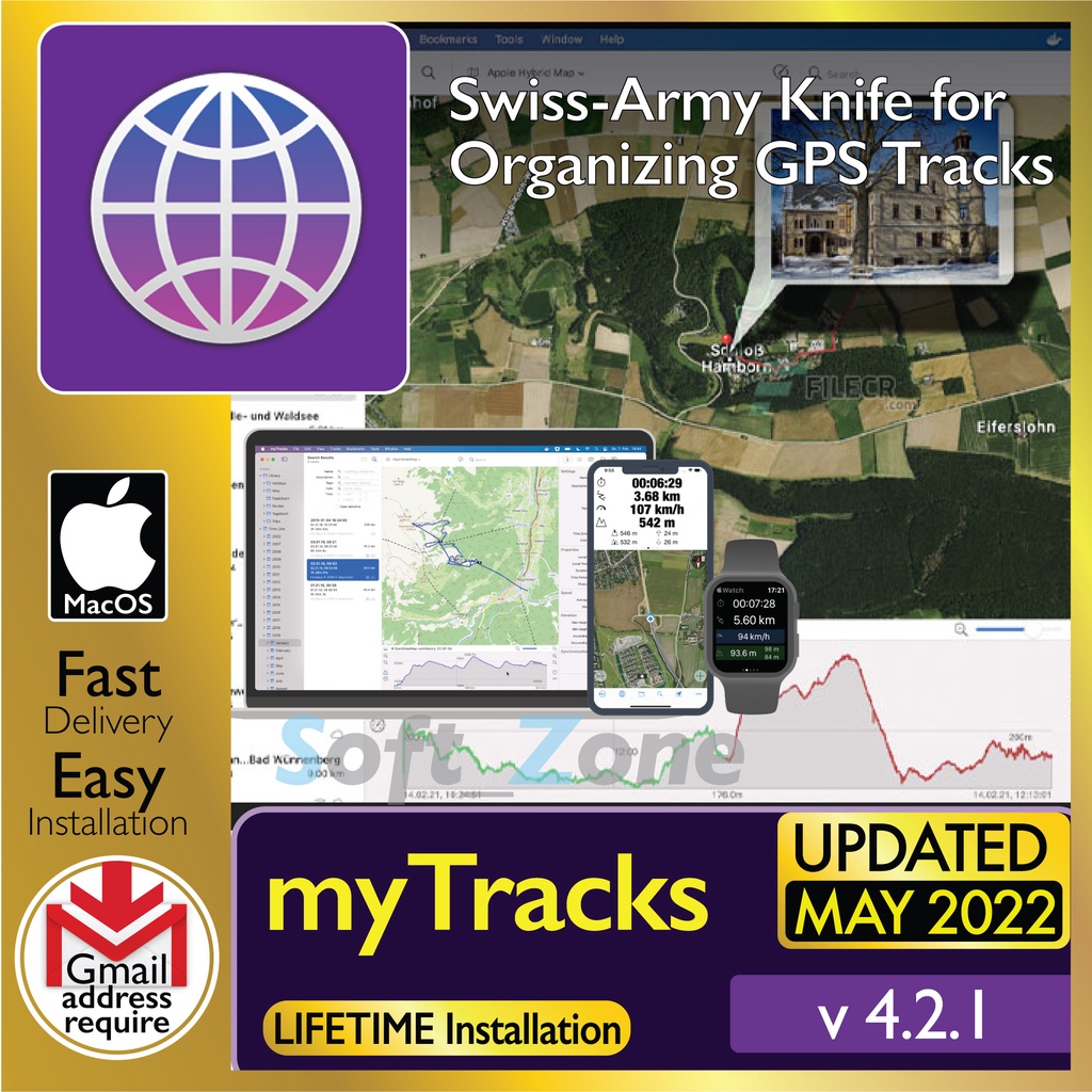 

myTrcks 4.2.1 - Orgnzng GPS Trcks [mcOSX Mntry (Intl/M1) Spprt] - Dgtl Dwnld