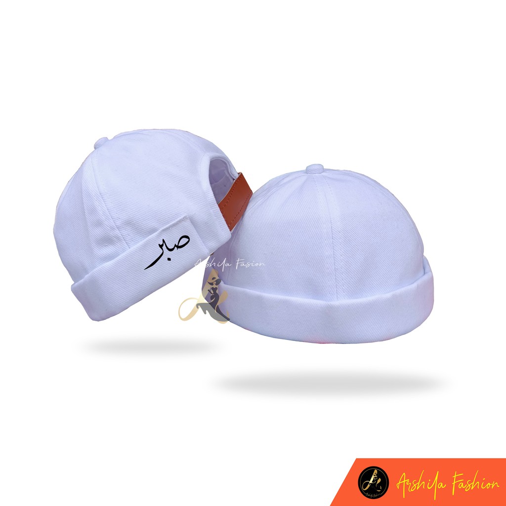 TOPI PECI MIKIHAT CUSTOM SABLON TULISAN SABAR / MIKIHAT CUSTOM TULISAN SOBAR