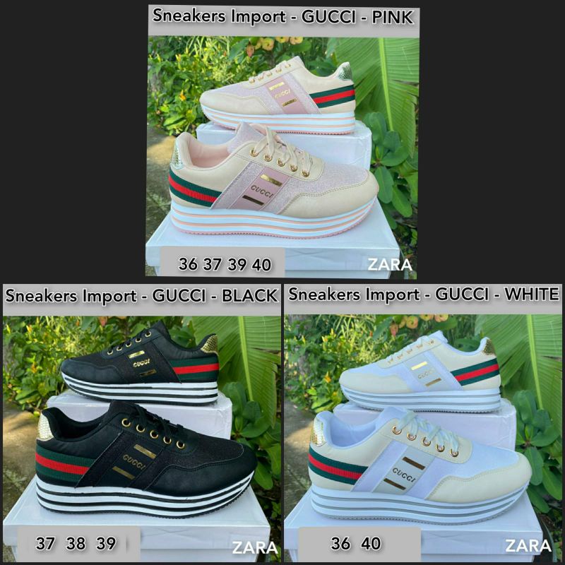 Sneakers import motifGucci by Zara collection