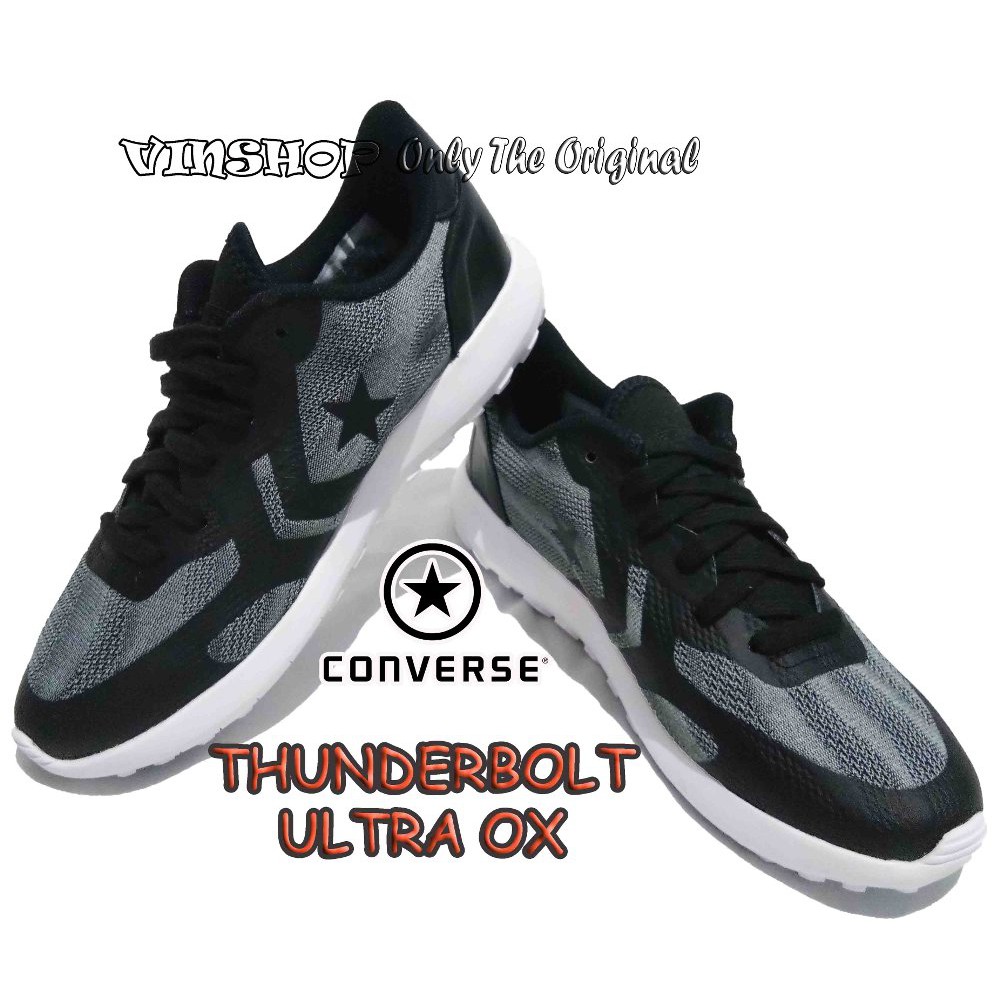 Original Sepatu Sneaker. CONVERSE THUNDERBOLT ULTRA OX. Black.White