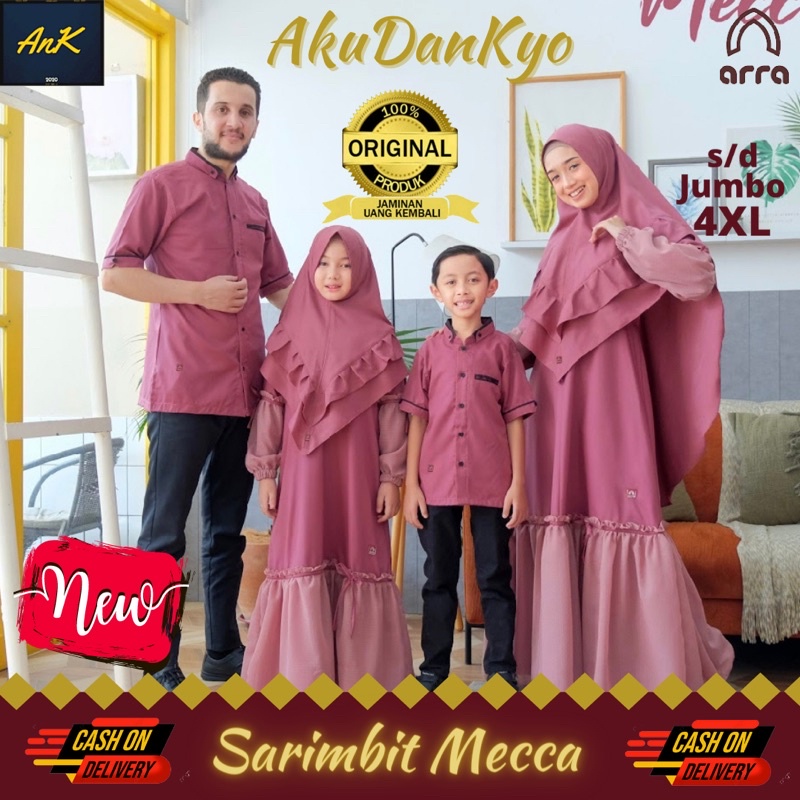 Sarimbit Keluarga 2023 Arra Mecca Mauve Baju Couple Keluarga Lebaran 2023