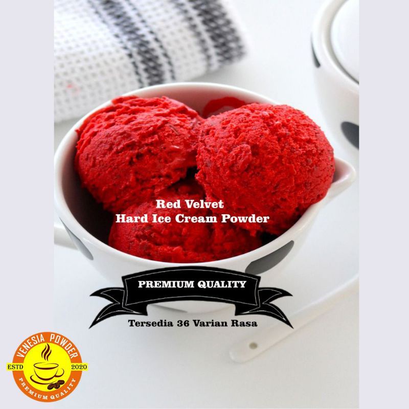 

HARD ICE CREAM RASA RED VELVET TERLARIS 1KG - BUBUK ES KRIM RASA RED VELVET 1KG - BUBUK ES KRIM