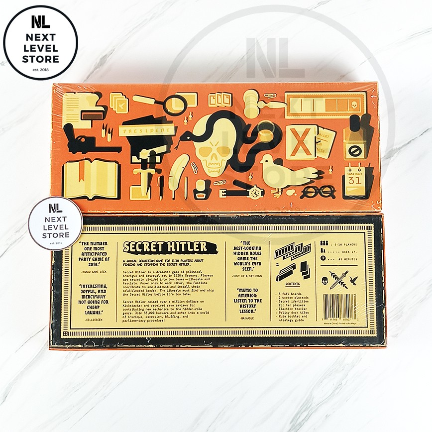 Secret Hitler Board Game - ANTI HUMAN CARD Board Games Card Game NEW READY STOCK