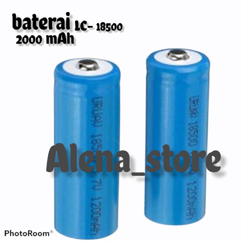Baterai trimer lc 18500 kapasitas 2000 mAh