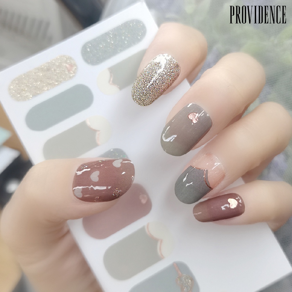 Providence Nail Polish Film Back Glue Vivid Patterns Ultra Thin Full Waterproof Environmentally Nail Stickers for Manicure