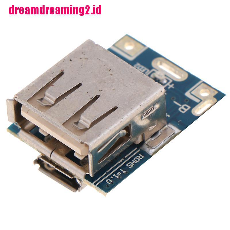 （✔✔❤1pc Papan Modul Charger Baterai Lithium Li-ion 18650 Micro USB 5V DIY