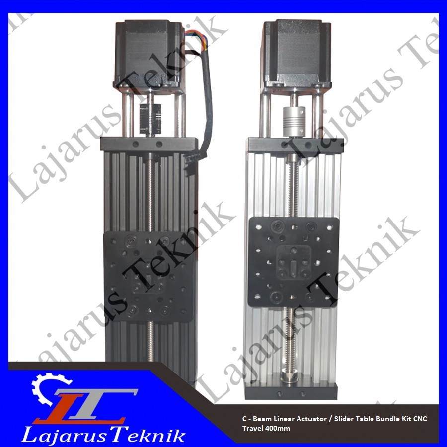 C - Beam Linear Actuator / Slider Table Bundle Kit CNC Travel 400mm