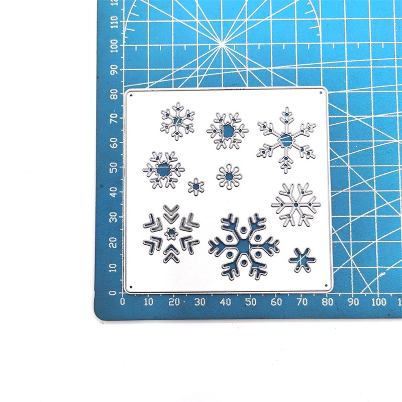 Cetakan Stensil Cutting Dies Motif Snowflake Natal Bahan Metal Untuk Scrapbook / Craft DIY / Embossing