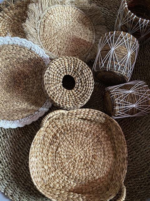 Tempat Tissue Eceng Bulat