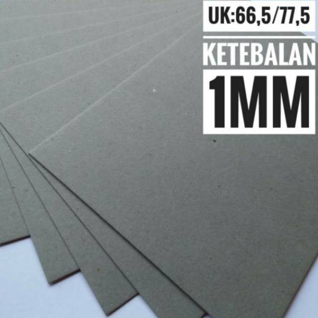 

( 5 Lembar ) Kertas Board No. 50 / Karton 1 mm Uk Plano 65 cm X 75 cm