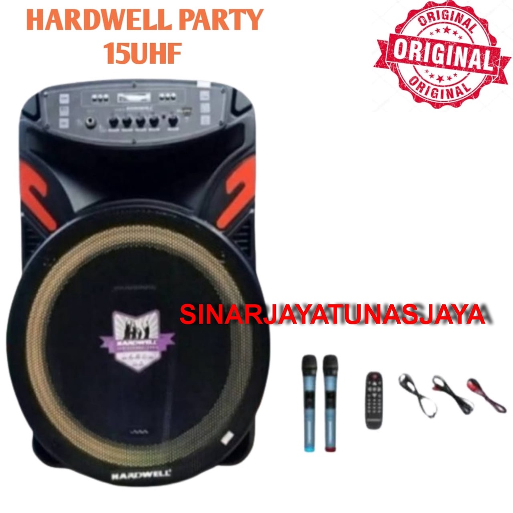 Speaker portable Hardwell Party 15uhf Original 15 inch Aktiv Party 15