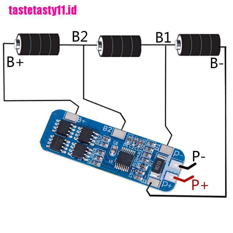 【TTID】3S 10A 12V Lithium Battery Charger Protection Board BMS Li-ion Charging M