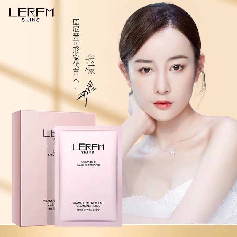 LERFM SKINS DISPOSABLE MAKEUP REMOVER MAKE UP VITAMIN E MILD CLEAR CLEANSING TISSUE TISU KAPAS