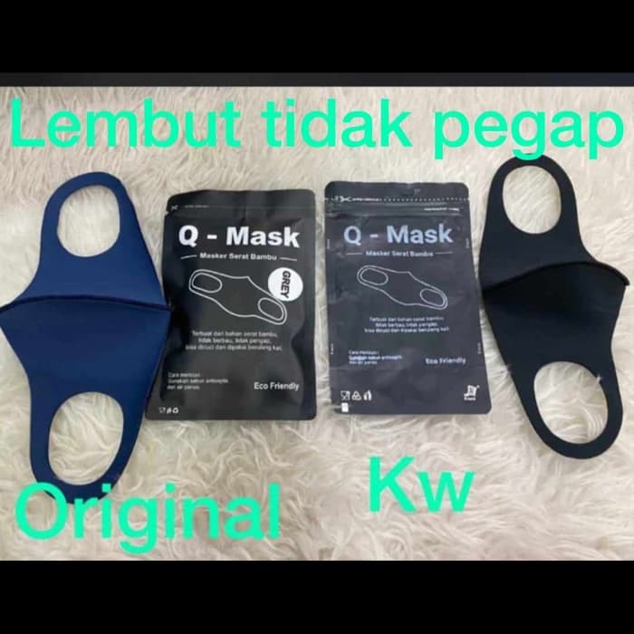 Q MASKER ORIGINAL SERAT BAMBU ALAMI - Masker Korea-other-other