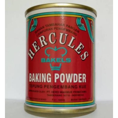 

Bahan Pengembang Roti Kue Baking HERCULES Baking Powder Double Dobel Acting HERCULES HERKULES 110gr