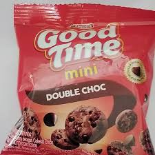 

BISKUIT COKLAT COOKIES GOOD TIME MINI DOUBLE CHOC SATUAN 18 GRAM MAKANAN RINGAN SNACK KUKIS COKELAT CHOCO CHIPS ENAK