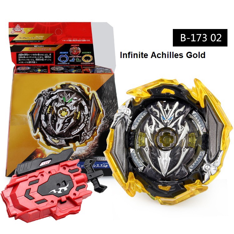 Gasing Beyblade Burst Superking Flame B-173-02 Infinite Achilles Gold