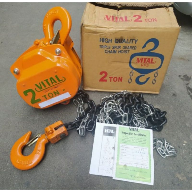 vital chain block 2 ton x 3 meter