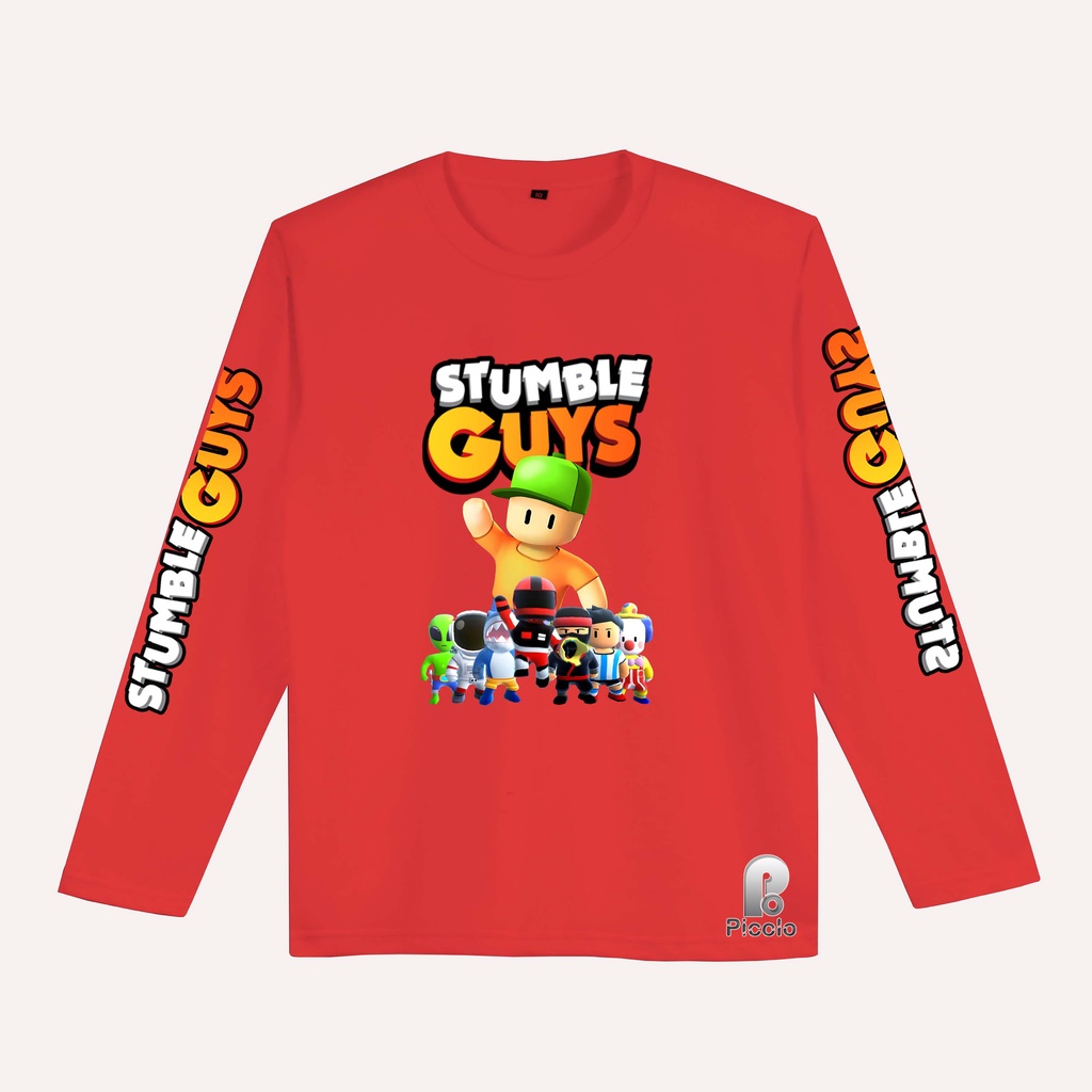 BAJU KAOS  ANAK STUMBLE GUYS BAHAN PREMIUM LENGAN PANAJNG EDSI TERBARU