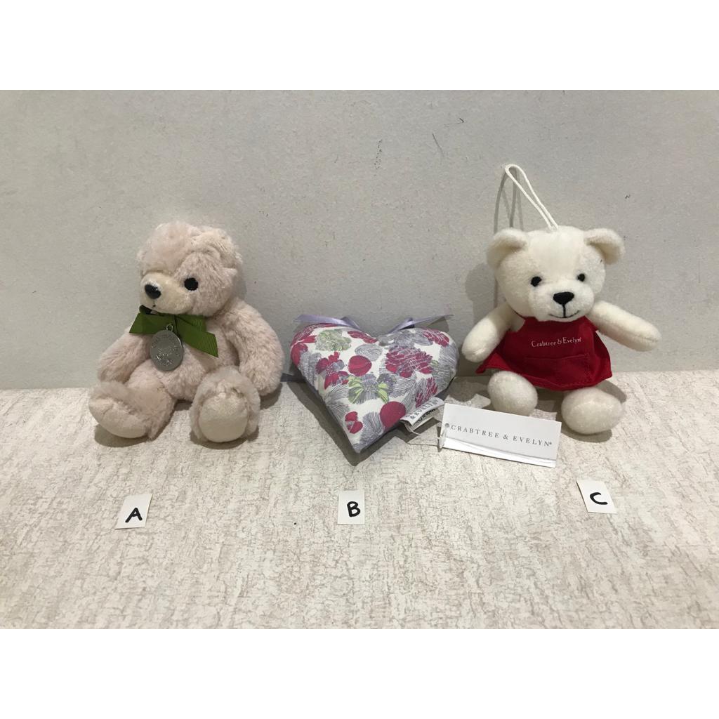 BONEKA BEAR CRABTREE AND EVELYN ORIGINAL ASSORTED UKURAN 7.5x15cm (PxT)