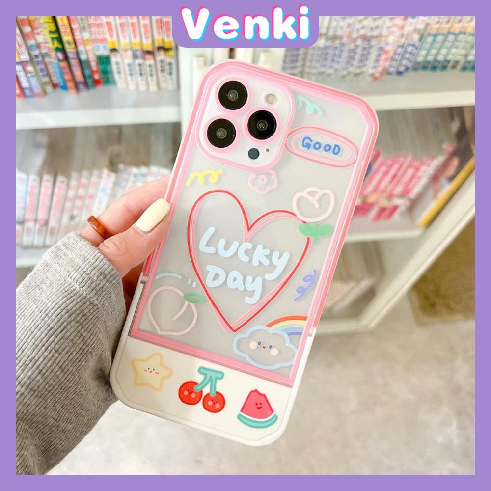 iPhone Case Acrylic Invisible Folding Stand Silicone Soft Case Airbag Shockproof Camera Cover Heart Cute Compatible For iPhone 11 Pro Max 13 Pro Max 12 Pro Max 7Plus xr XS Max