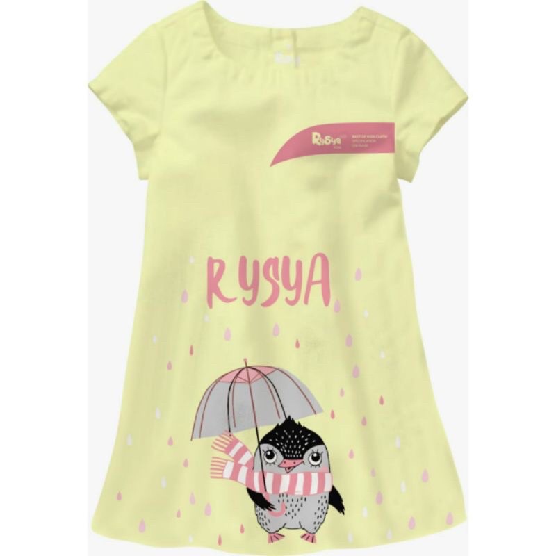 Ready bisa COD Dress Anak Rysya Kids Girls Cute Dress Size : 2.4.6.8.10