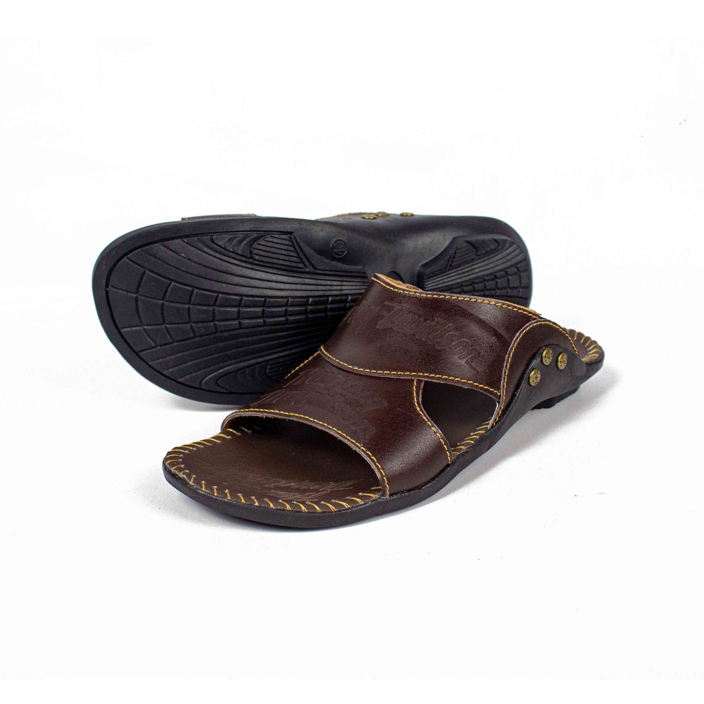 Sandal Kulit Pria Asli Model Selop Harley HD SLOP HT