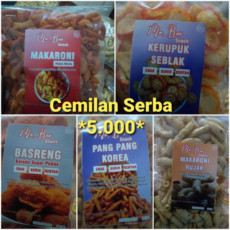 

Cemilan pedas serba 5000 | Snack kiloan| Murah