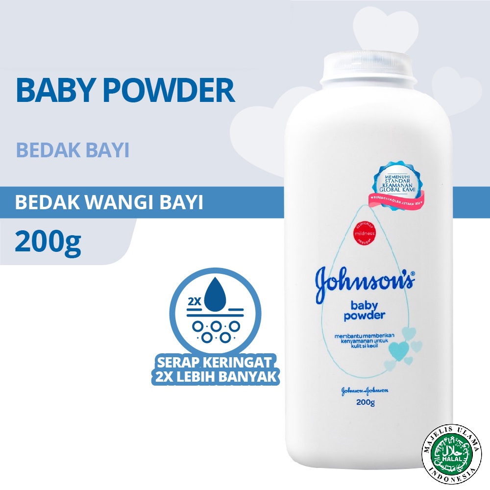 JOHNSON'S Baby Powder - Bedak Bayi 200gr