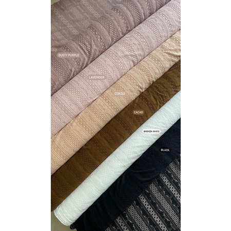 Kain Brokat Meteran / Kain Brukat Motif Salur Star