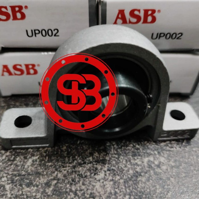 Bearing KP002 / KP 002 PILLOW BLOCK ASB UP 002 / UP002 ASB as 15mili ( laher duduk )