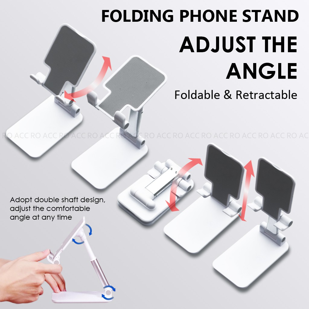 [RO ACC]  ANTI SLIP FOLDING PHONE STAND FOR ZOOM MEETING AND NONTON MOVIE SOUVENIR