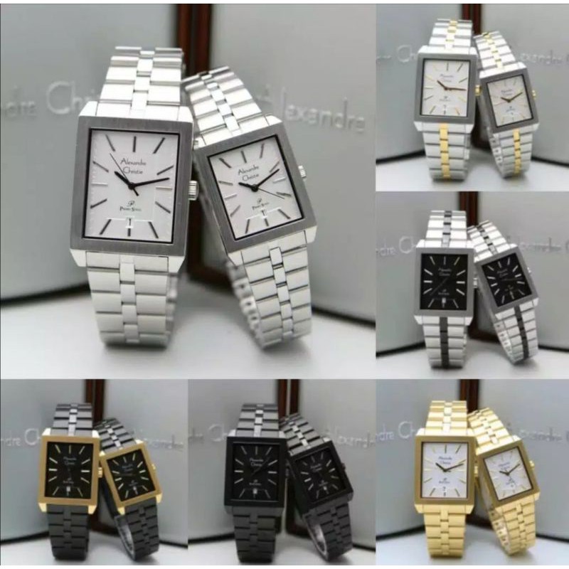 Jam Tangan Alexandre Christie 1020 Couple Original