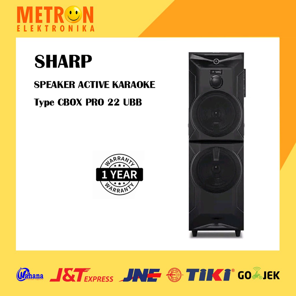 SHARP CBOX PRO 22 UBB / SPEAKER AKTIF KARAOKE / CBOXPRO22UBB