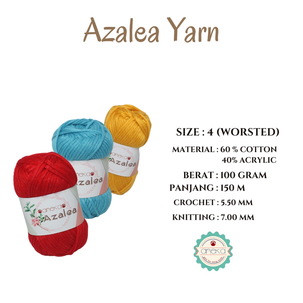 KATALOG - Benang Rajut Azalea Yarn